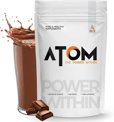 AS-IT-IS Nutrition ATOM Performance Whey 1Kg Double Rich Chocolate Whey Protein(1000 g, Double Rich Chocolate)