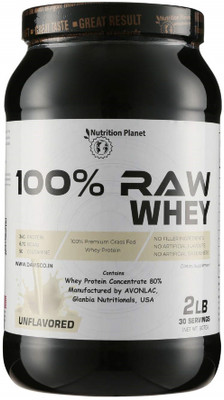 Nutrition Planet Raw Whey (Unflavored - 2lb, 30 Servings) Whey Protein(907 g, Unflavored)