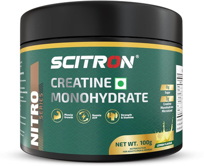 Scitron Creatine Monohydrate 100gm (Lemon Flavour) Creatine(100 g, LEMON FLAVOUR)