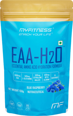 MYFITNESS EAA Supplement | 6000mg EAA Powder | 2:1:1 BCAA | Intra Workout Supplement EAA (Essential Amino Acids)(150 g, Blue Raspberry)