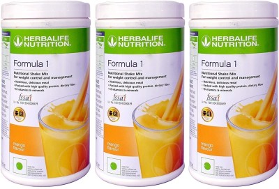 HERBALIFE Formula 1 Nutritional Shake Mix Mango (Pack of 3) Protein Shake(1.5 g, Mango)