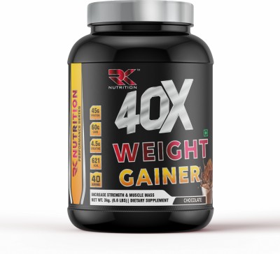 RK NUTRITION 40X WEIGHT GAINER GAINER (INDIA'S NO. 1 GAINER) Weight Gainers/Mass Gainers(3 kg, CHOCOLATE)