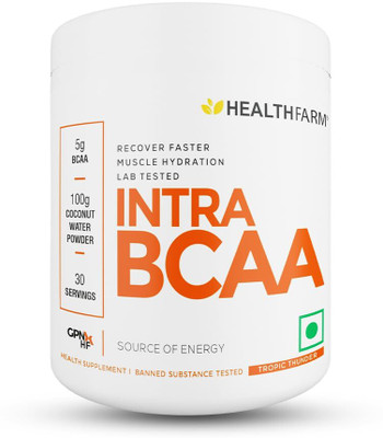 HEALTHFARM Intra Bcaa Powder For Energy & Endurance BCAA(180 g, Tropic Thunder)
