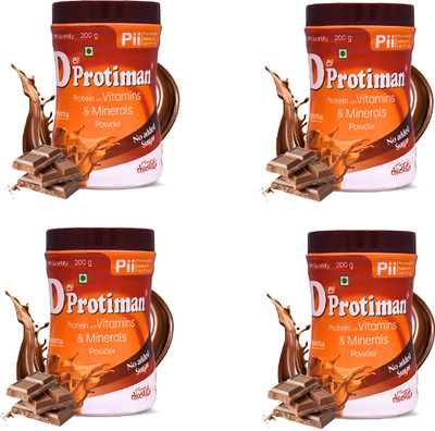 pii protiman D-Protiman Sugar Free Plant-Based Protein(800 g, CHOCOLATE)