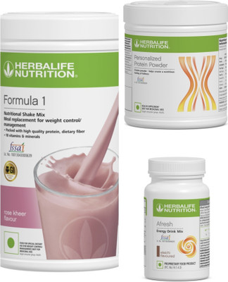HERBALIFE F1 SHAKE Rose kheer , PP Powder 200 G , Afresh - Eilachi Protein Shake(400 g, rose and elaichi)