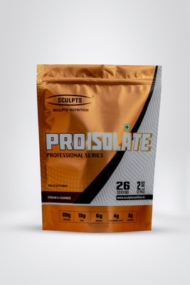 Sculpts Nutrition Pro Isolate 2lbs Cream n Cookies Whey Protein(2 pounds, Cream n Cookies)