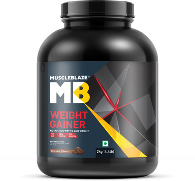 MUSCLEBLAZE with Added Digezyme Weight Gainers/Mass Gainers(2 kg, Chocolate)