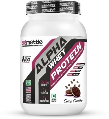 METTLE Alpha whey protein Whey Protein(1 kg, Crisp Cookies)