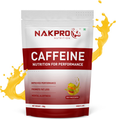 Nakpro Caffeine Pre-Workout Energy Supplement Powder - 50 Servings Pre Workout(100 g, Fruit Punch)