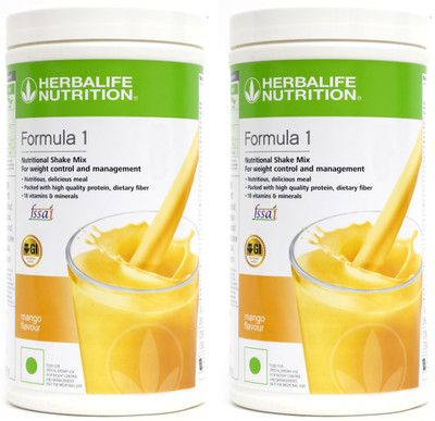 HERBALIFE FORMULA 1 NUTRITIONA SHAKE -1 KG SET OF 2 PIECE Protein Shake(1 kg, MANGO FLAVOUR)