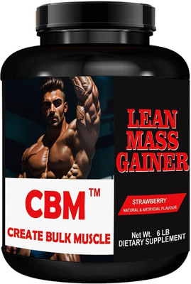 CBM LEAN MASS GAINER Fueling Your Fitness Journey Weight Gainers/Mass Gainers(3 kg, Strawberry)