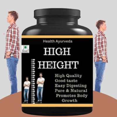 Health Ayurveda High Height Increase , Height growth 100 gms Powder (Pack Of 1) Plant-Based Protein(100 g, Butterscotch)