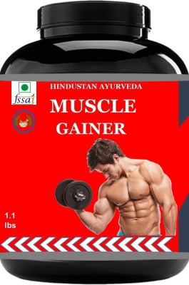 Hindustan Ayurveda Muscle Gainer Weight Gainer|Mass Gainers Pack Of 1 Weight Gainers/Mass Gainers(500 g, unflavoured)