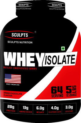Sculpts Nutrition Whey Isolate Whey Protein(2.26 kg, Swiss Chocolate)