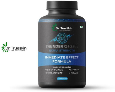 Dr.trueskin Thunder Of Zeus Capsules for stamina and vitality boost Pre Workout(30 Capsules, Unflavored)