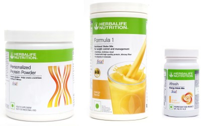 Herbalife Nutrition FORMULA 1 MANGO (500g) + PROTIEN POWDER (200g) + AFRESH GINGER (50g) Protein Shake(700 g, 50 g, mango & soy powder, ginger)