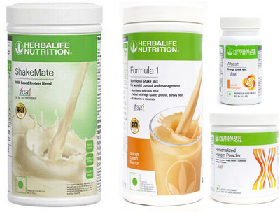 HERBALIFE Formula 1 Shake Mango + Protein Powder 200G + Afresh Cinnamon + Shake Mate Protein Shake(1250 g, Mango, Cinnamon)
