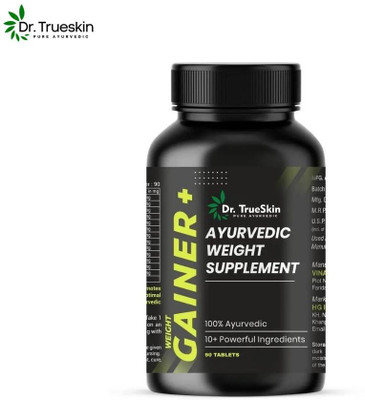 Dr.trueskin Weight Gainer+ Recovery Focused Gainer Weight Gainers/Mass Gainers(90 Capsules, Unflavored)