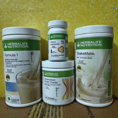 Herbalife Nutrition FORMULA 1 KULFI SHAKE SHAKEMATE PROTEIN POWDER 200GM AFRESH ELAICHI Protein Bars(4 pounds, kulfi shake, afresh elaichi, shakemate, ppp200gm, p200gm)