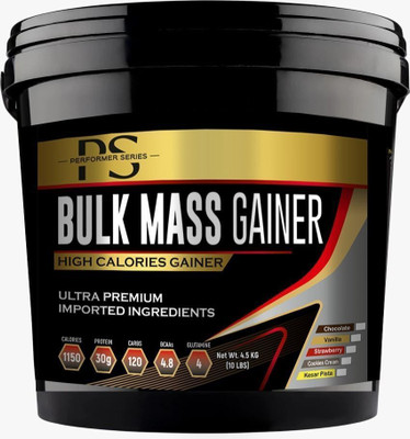 PERFORMER SERIES Bulk Mass Gainer (Vanilla, 4.5kg) High Calories Gainer Weight Gainers/Mass Gainers(4.5 kg, Vanilla)