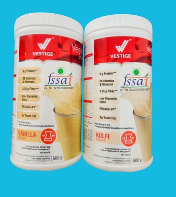 veslim Mango and kulfi 2 shake Protein Shake(1000 g, kulfi Flavour, VANILLA flavour)