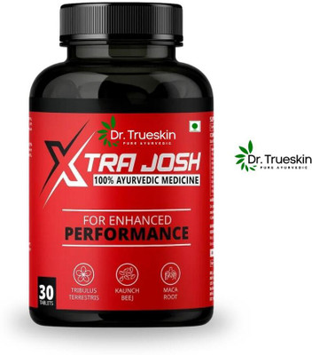 Dr.trueskin Xtra Josh Ayurvedic Energy Capsules Red Pack A01 Energy Bars(30 Capsules, No Flavor)