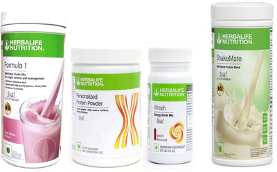 HERBALIFE FORMULA1ROSEKHEER500PROTIEN 200GAFRESH ENERGY DRINK ELAICHI 50 G SHAKEMATE 500 G Protein Shake(1.25 kg, ORANGE)