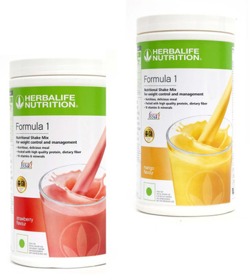 Herbalife Nutrition Formula 1 shake mix Strawberry and Mango Flavour for weigtt loss Protein Shake(200 g, Strawberry, Mango)
