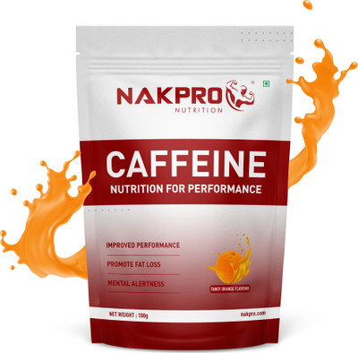 Nakpro Caffeine Pre-Workout Energy Supplement Powder Pre Workout(100 g, Tangy Orange)