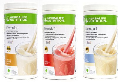 HERBALIFE Formula 1 Shake Banana Caramel + Strawberry + Kulfi Flavor Protein Shake(1500 g, Banana Caramel, Strawberry, Kulfi)