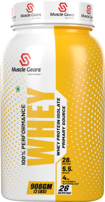 Muscle Gears Performance Whey 2KG Whey Protein(1 kg, Belgium Chocolate)