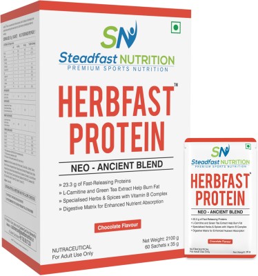 Steadfast NUTRITION Herbfast Whey Protein | Fast-release whey proteins for lean muscle growth Whey Protein(2.1 kg, Chocolate)