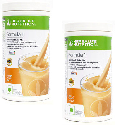 HERBALIFE Formula 1 Protein Shake Orange Cream + Orange Cream Plant-Based Protein(1000 g, Orange Cream, Orange Cream)