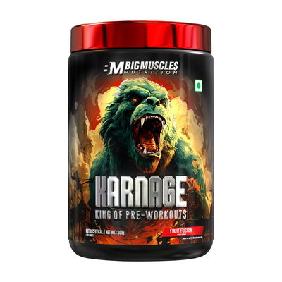 BIGMUSCLES NUTRITION Karnage Pre Workout(300 g, Fruit Fusion)