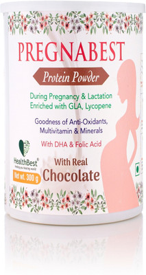 HealthBest Pregnabest Protein Powder for Women Protein Blends(300 g, Chocolate)