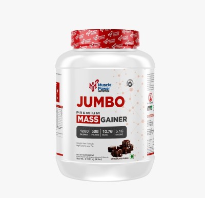 Muscle Power JUMBO PREMIUM MASS GAINER 6LBS Weight Gainers/Mass Gainers(2.7 kg, CHOCOLATE)