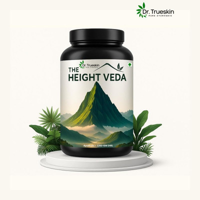 Dr.trueskin Height Veda Powder Clinically Proven Formula (3758) Plant-Based Protein(200 g, Unflavored)