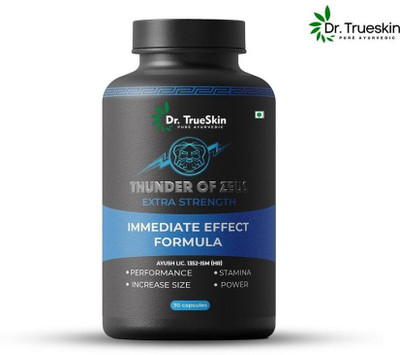 Dr.trueskin Thunder Of Zeus Capsules with stamina energy blend Pre Workout(30 Capsules, Unflavored)