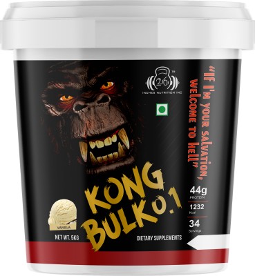 26INCHES NUTRITIONS INC Kong Bulk 0.1(Vanilla) Weight Gainers/Mass Gainers(5 kg, Vanilla)