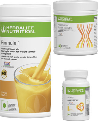 Herbalife Nutrition F1 SHAKE Mango , PP Powder 200 G , Afresh - Lemon Protein Shake(400 g, mango or lemon)