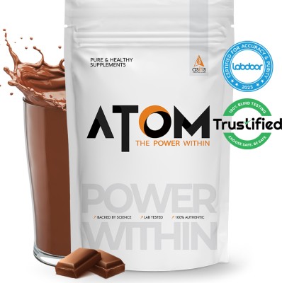 AS-IT-IS Nutrition ATOM with Digestive Enzymes | USA Labdoor Certified for Purity Whey Protein(500, Double Rich Chocolate)