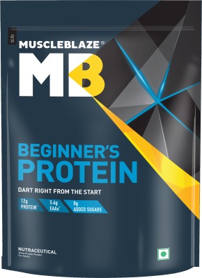 MUSCLEBLAZE Beginner's , No Added Sugar Whey Protein(1 kg, Cookies and Cream)