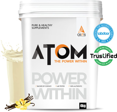 29% OFF on AS-IT-IS Nutrition AS-IT-IS ATOM Whey Protein | USA Labdoor Certified for Accuracy & Purity | Whey Protein(4 kg, French Vanilla)