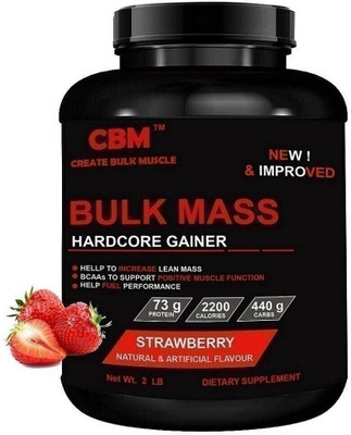 CBM Bulk Mass Hard Core Gainer Strawberry Weight Gainers/Mass Gainers(950 g, STRAWBERRY)