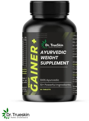 Dr.trueskin Weight Gainer+ Fuel for Hardgainers Weight Gainers/Mass Gainers(90 Capsules, Unflavored)
