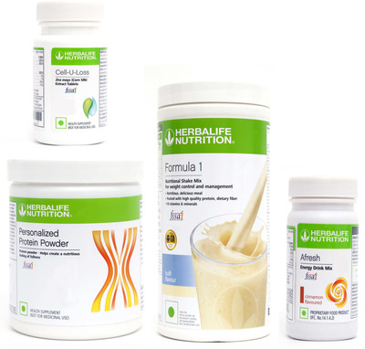 HERBALIFE FORMULA1 KULFI PROTIEN 200 AFRESH ENERGY DRINK CINNAMAN 50 G + CELL U LOSS Whey Protein(0.8 kg, KULFI) HERBALIFE FORMULA1 KULFI PROTIEN 200 AFRESH ENERGY DRINK CINNAMAN 50 G + CELL U LOSS Whey Protein(0.8 kg, KULFI)