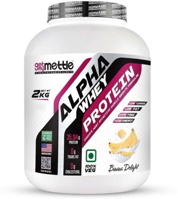 METTLE Alpha whey protein Whey Protein(2 kg, Banana Delight)