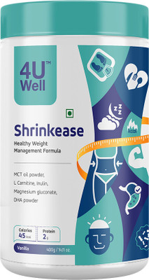 4UWell Shrinkease | Weight Management & Control With Essential Vitamins & Minerals Protein Shake(400 g, Vanilla)