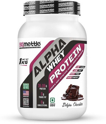 METTLE Alpha whey protein Whey Protein(1 kg, Belgian Chocolate)