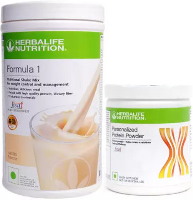 HERBALIFE Formula 1 vanilla Shake (500 g) Personalized Protein Powder 200g(BHAGATee) Plant-Based Protein(699 g, vanilla)